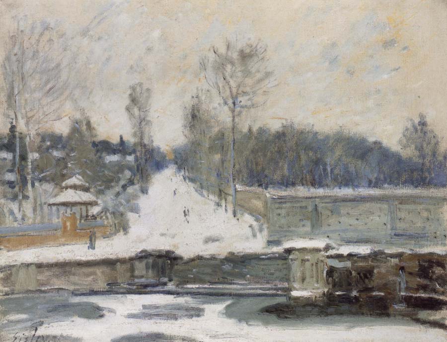 Alfred Sisley The Watering Place at Marly le Roi